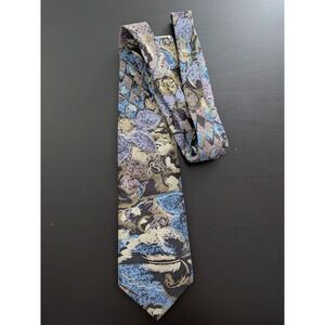 Paco Rabanne Tie Necktie Floral Tropical‎ Print Vintage